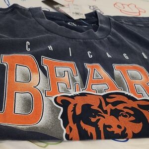 Abercrombie & Fitch Navy and Orange Bears Tee NFL